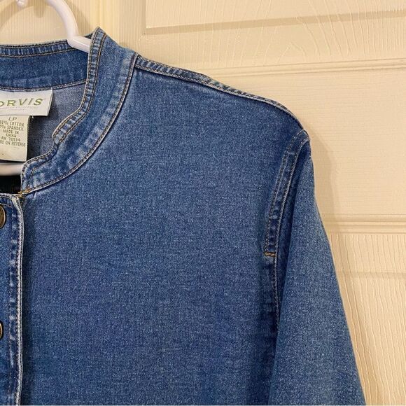 VINTAGE ORVIS DENIM JACKET  - Picture 3 of 8